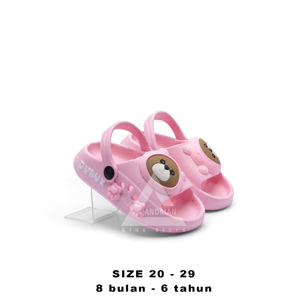 Andrian - Sandal Baim Anak Perempuan tali belakang karakter lucu New 20-25 1 - 5 tahun