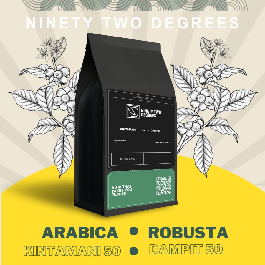 

NTD NinetyTwo Degress House Blend 50% Kintamani 50% Dampit Roast Beans