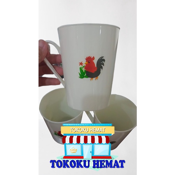 CANGKIR AYAM JAGO TINGGI CANGKIR AYAM JAGO PLASTIK CANGKIR JADUL TINGGI