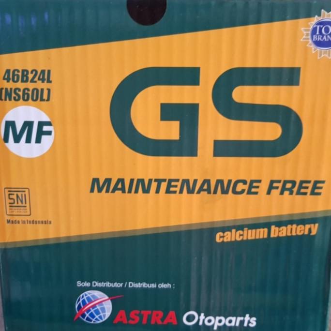 AKI GS ASTRA PREMIUM NS60L 45Ah - Aki Mobil Basah Tanpa Perawatan untuk Iklim Tropis