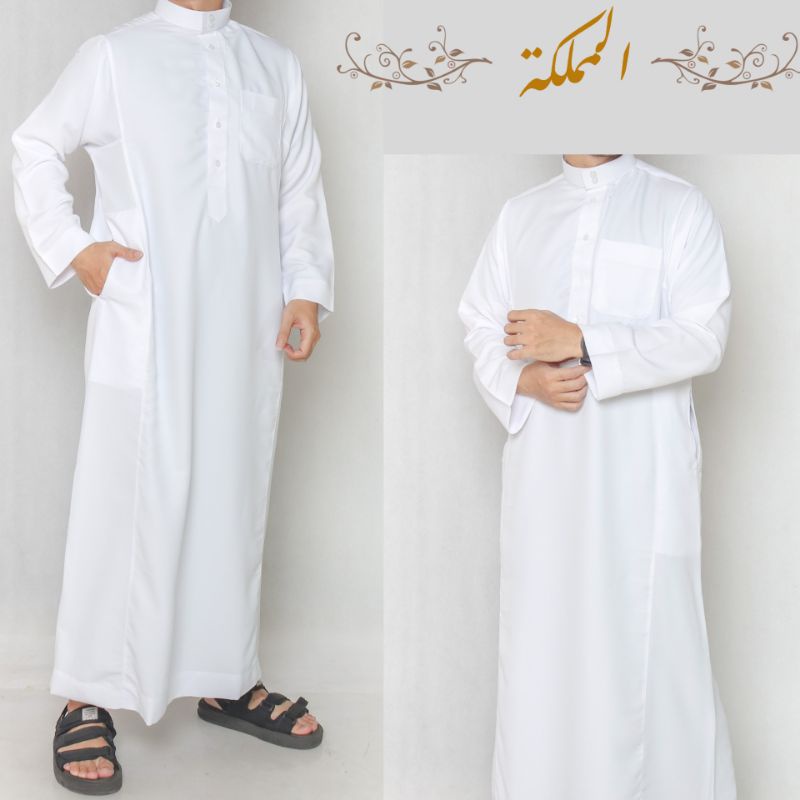Jubah Saudi Polos Style Al Haramain | Gamis Pria Jubah Pria Termurah Terlaris