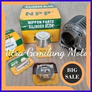 BLOK SEHER HONDA BEAT FI 2013 - SCOOPY FI 2013 - VARIO 110 FI KOMPLIT DENGAN PISTON KIT MERK NPP 1M4