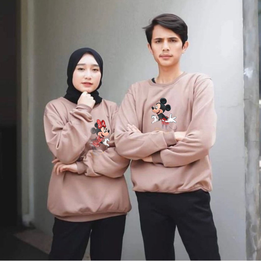 baju lengan panjang COUPLE M&amp;M / kaos distro trendy keren dan kekinian