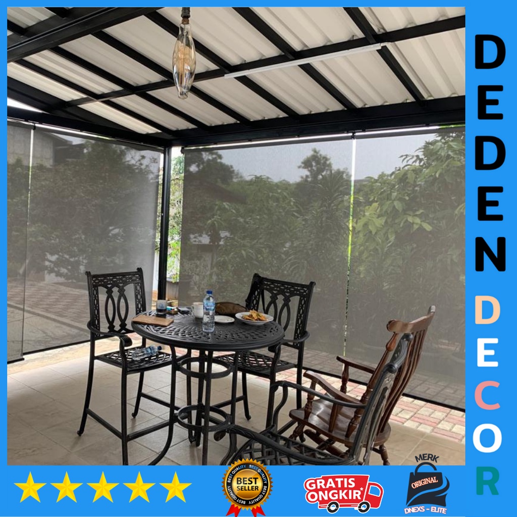 Suntex Blind tirai outdoor anti silau | anti air hujan