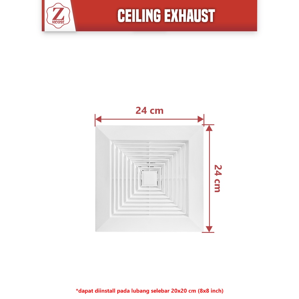 Wall Exhaust Plafon/Hexos Plafon/Heksos Fan exhaust fan/heksos penyedot asap dapur/heksos penyedot ruangan/hexos Hexo plafon Exhaust Fan Ceiling Plafon 8/10inch Harga Terbaik10inci/exhaust fan Plafon