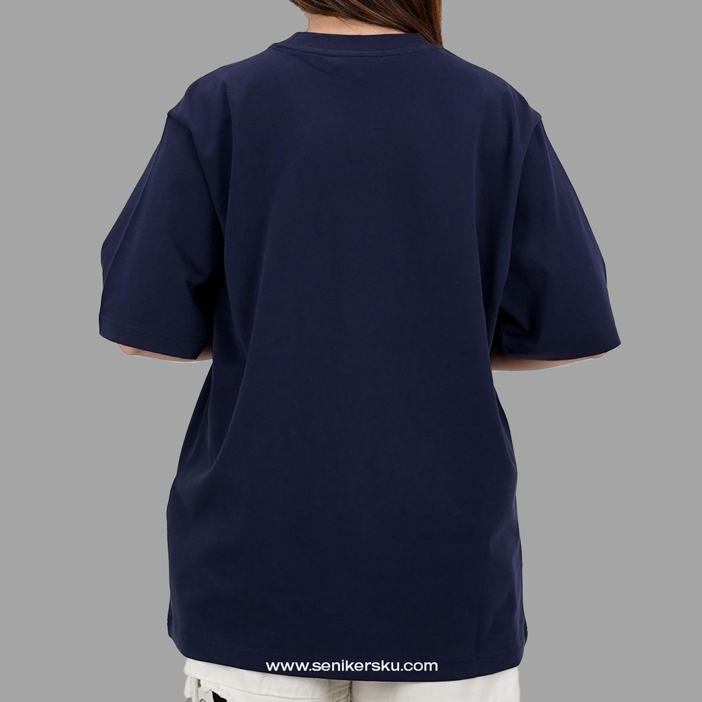 Kenzo Tiger Embroidered Silver Navy Tee