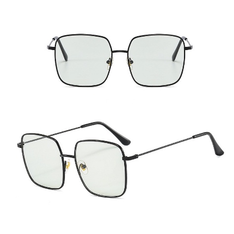(GS) Kacamata Photocromic Kotak GF46 / Kacamata Frame Kotak Murah / Kacamata 2 in 1