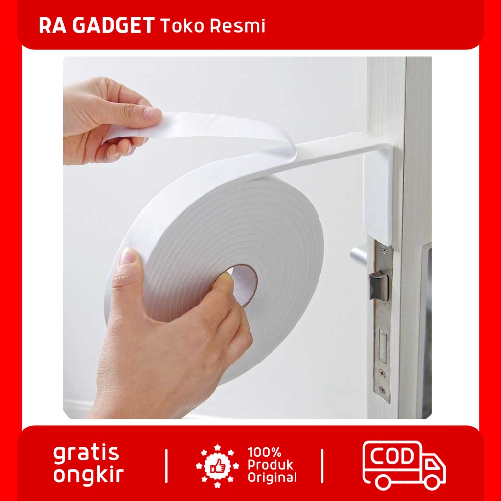 Lis Pintu Door Noise Insulation Sealing Tape 3cmx5M / Strip Penutup Penghalang Debu Serangga Bawah P