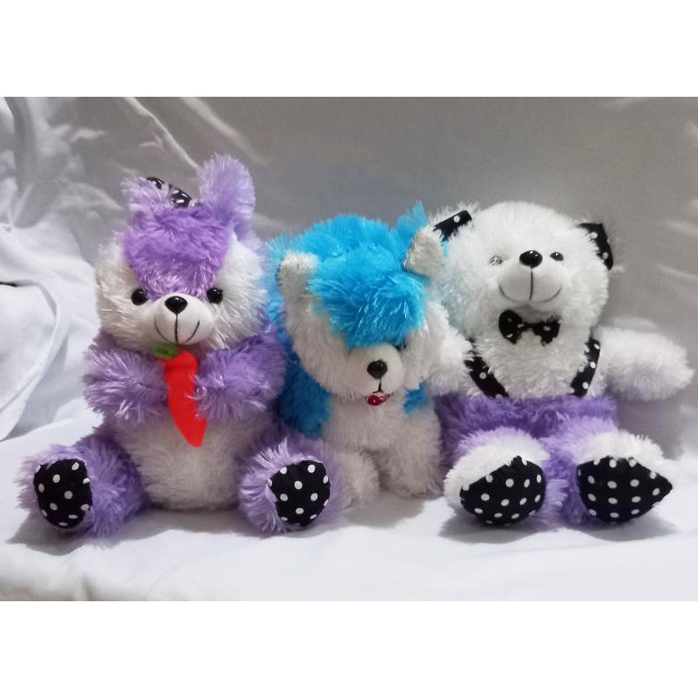 BONEKA PAKET HEMAT ISI 3pcs Boneka Kucing Bear dan Kelinci, boneka lucu, mainan anak, boneka murah, 