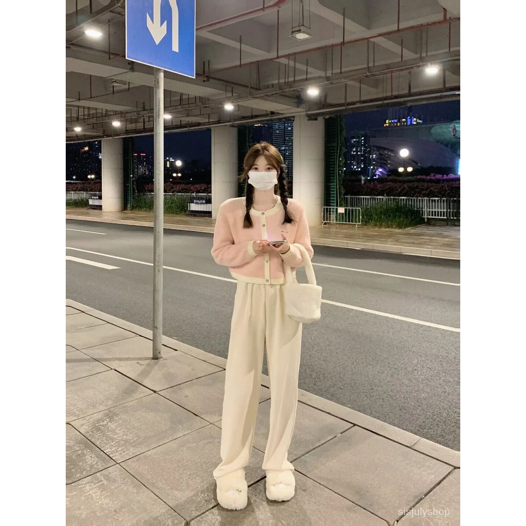 [✅BISA COD] #Sisjuly# Setelan Wanita Kekinian Set busana wanita celana panjang kasual jumper kardiga