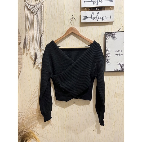 Nala Sweater Top/Sweater TOP/Sweater Rajut/Sweater Rajut Silang/Sweater crop