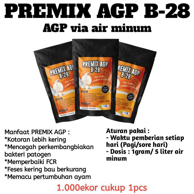 Vitamin Ayam AGP Broiler B-28 Suplemen ayam broiler