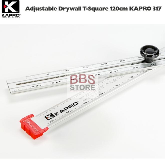 Penggaris Adjustable Drywall T-Square 120Cm Kapro 317