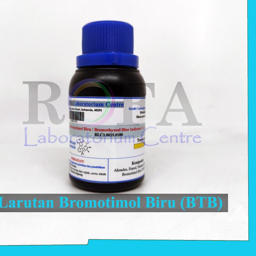 ♗ Larutan Bromotimol Biru / BTB / Bromothymol Blue Solution 100 mL ❂