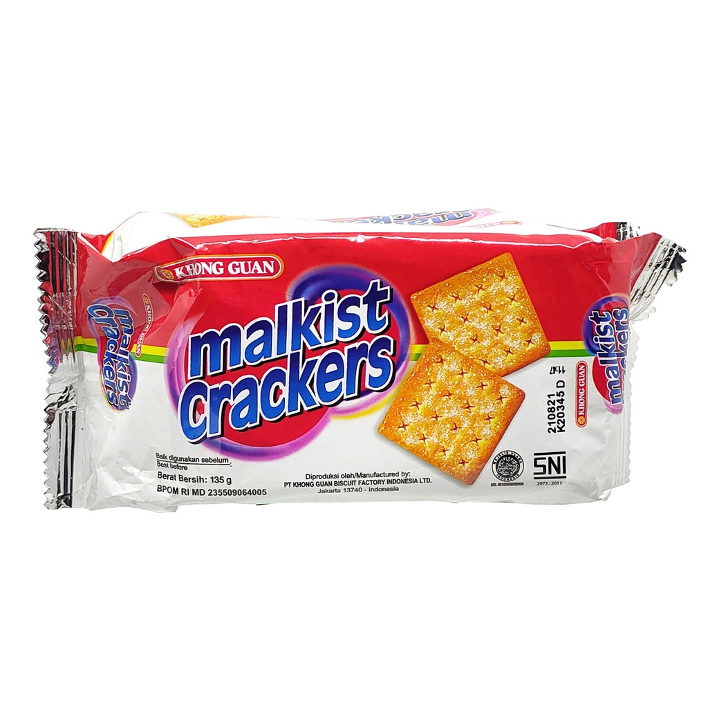 

BISKUIT KRAKER KHONG GUAN MALKIST CRACKERS 135 GR