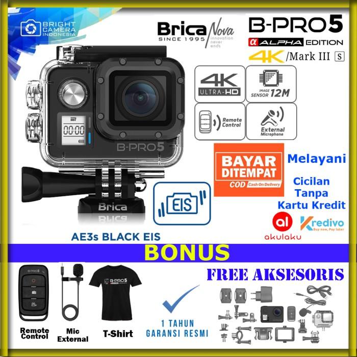 Actioncam Brica BPro 5 AE 4K Mark IIIS - AE3S - BLACK - Free Tshirt