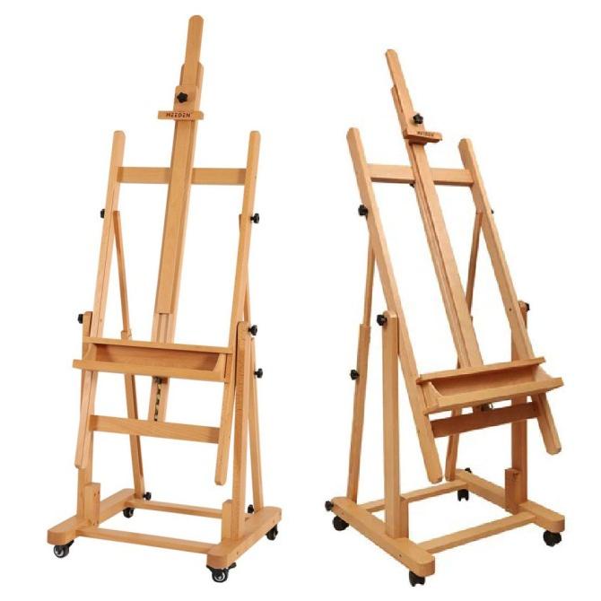 

Meeden Movable Easel H-Frame Master Studio Heavy Duty Solid Wood Stand Lukis