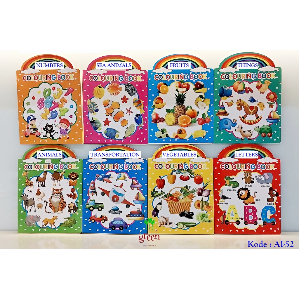 

Buku Mewarnai 16 Halaman | Coloring Book | Buku Mewarnai Anak | Buku Gambar Tipis (AI-52)