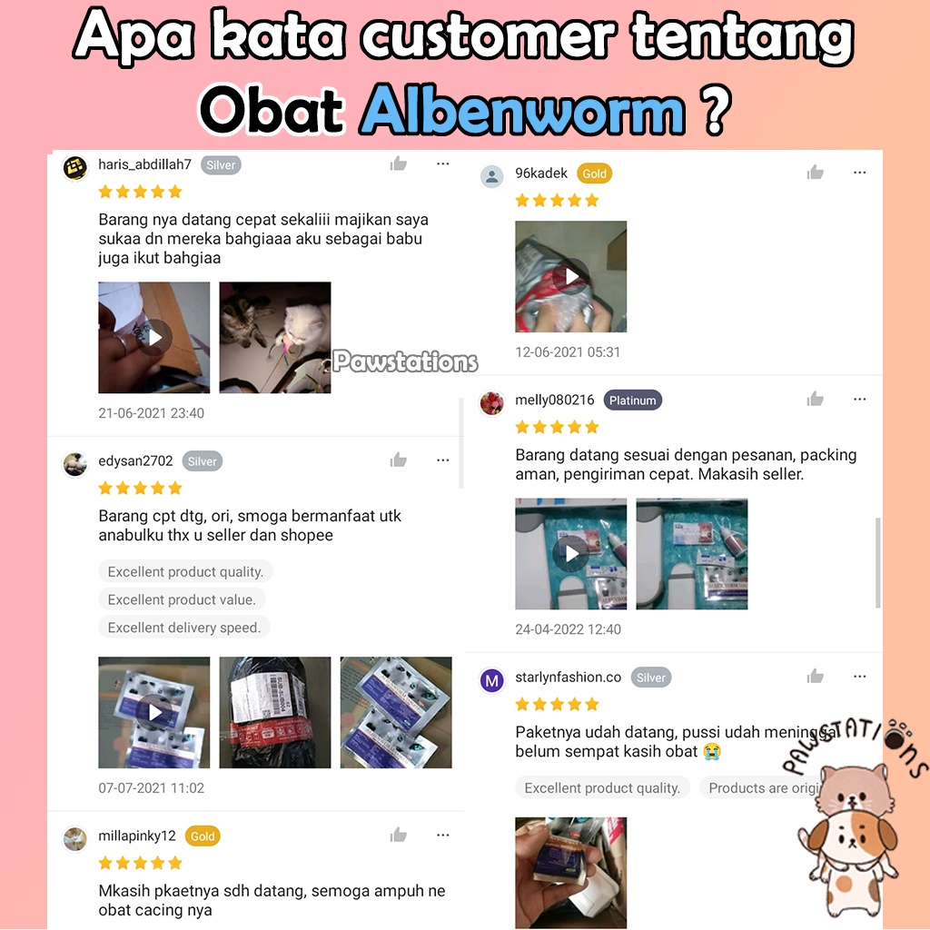 Obat Cacing Kucing Obat Cacing Anjing Albenworm Tablet