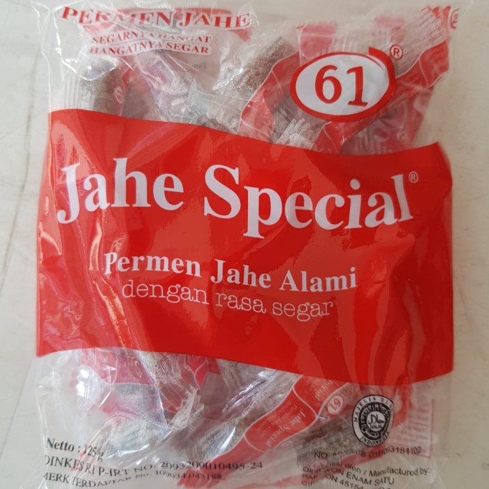 

Paket 6 permen jahe special 61 (permen jahe alami)