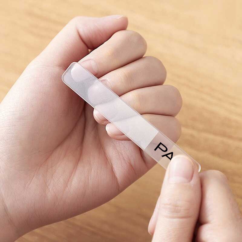 PAIE Kikir Kuku Nail File Nano Glass Polishing Manicure Tools - Transparent