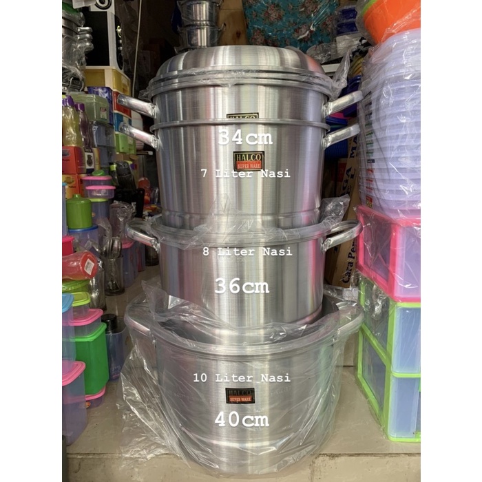 Terlaris Halco-Dandang/Lanseng/Panci Serbaguna Uk 30-32-34-36-40 Cm