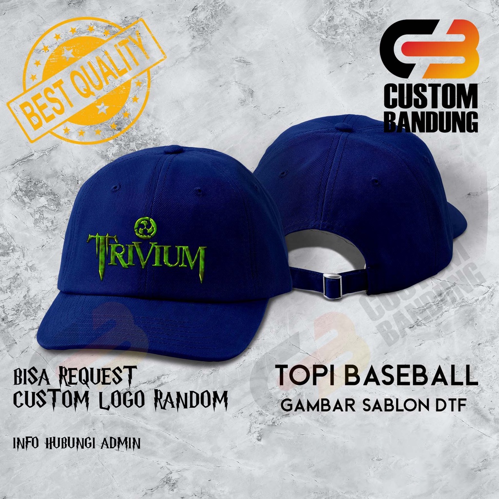 Topi Baseball TRIVIUM Pria Wanita Topi Cap Bisa Tulis Nama Bisa COD Original High Premium Quality