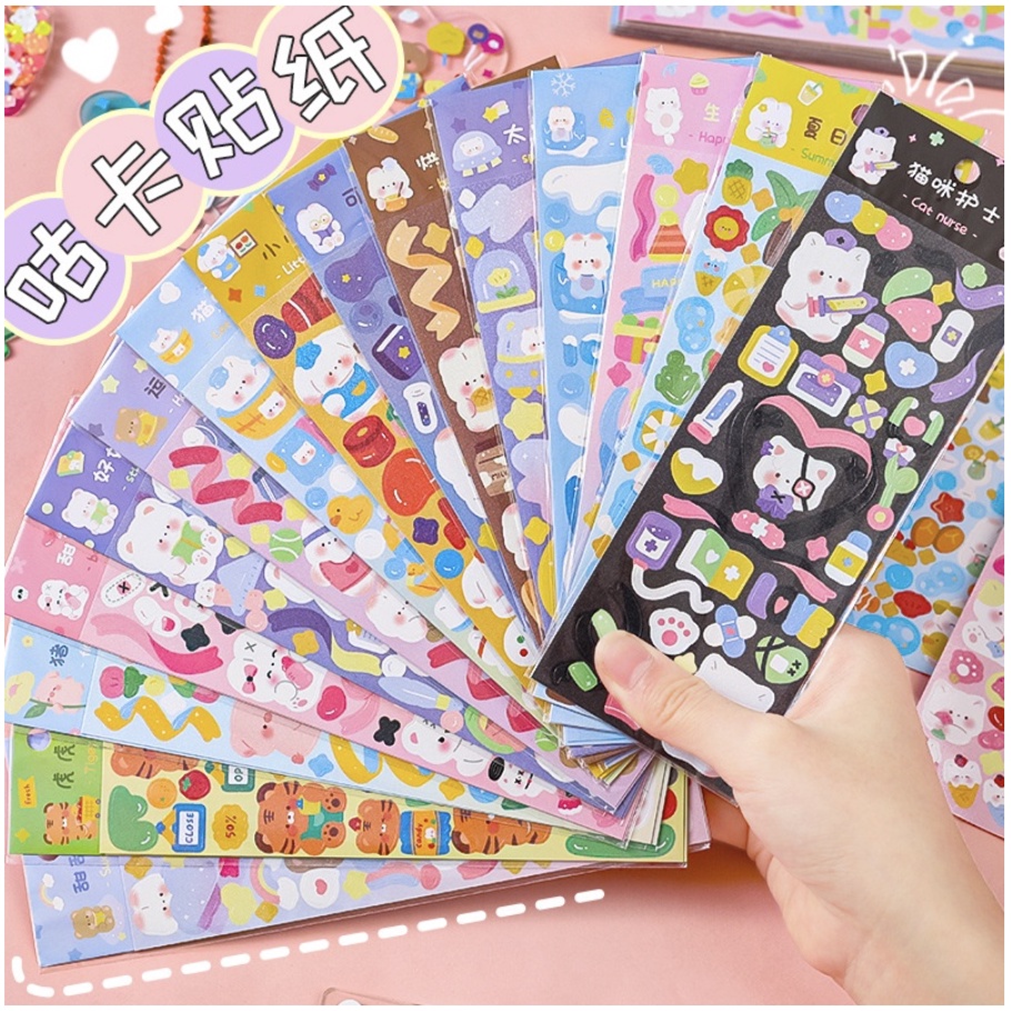 【GOGOMART】 Sticker Dekor Photocard Buku Diary / Stiker Jurnal Lucu Ala Korea - FUN Label