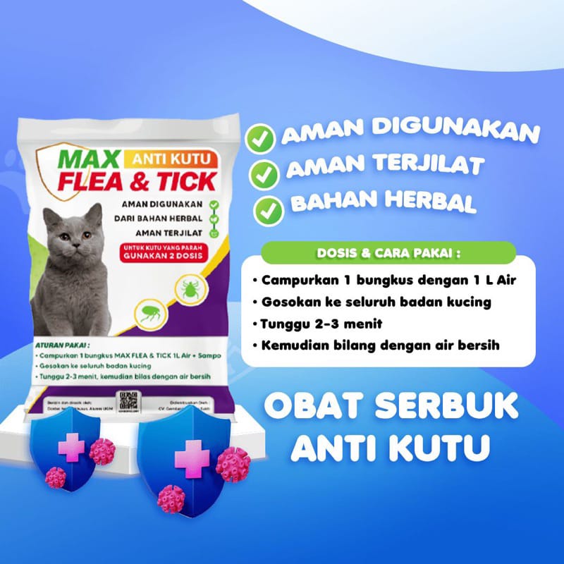 Obat Anti Kutu Kucing Serbuk