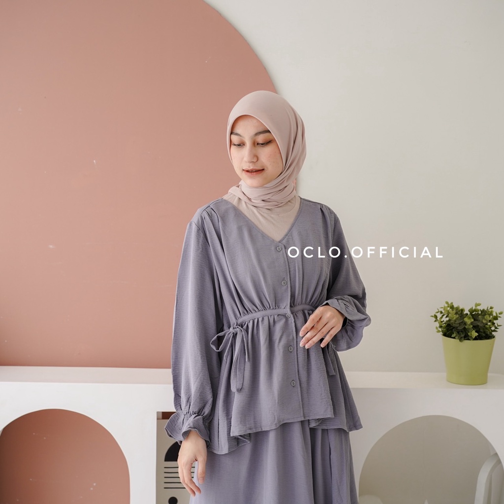 Oclo | Yelola Set crincle polos basic casual