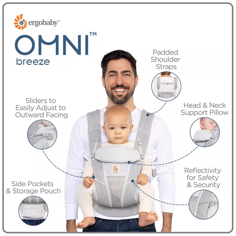 ErgoBaby Omni Breeze Carrier | Gendongan Anak