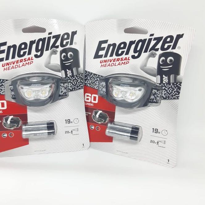 ➥ Headlamp headlight Senter kepala ENERGIZER 60 lumen 3 LED ♥
