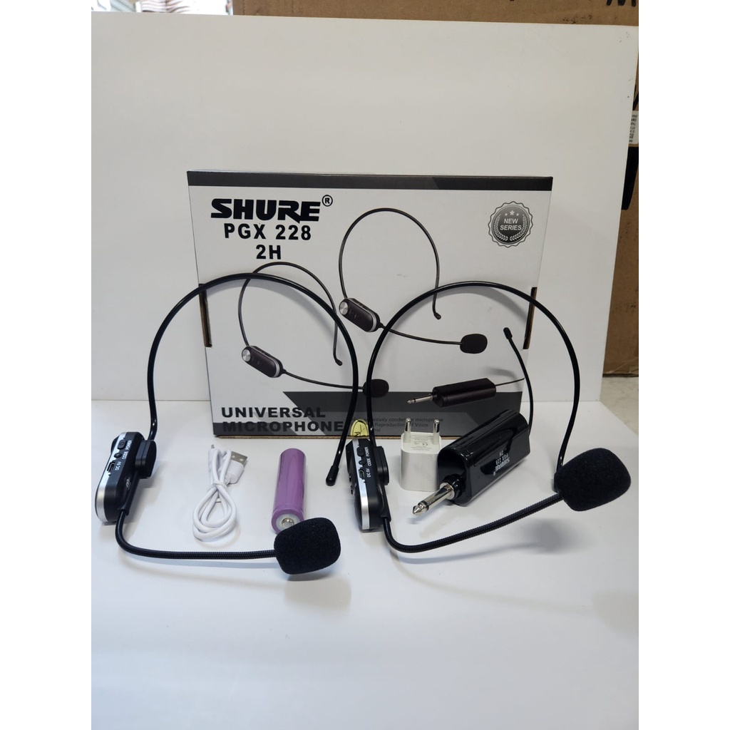 Mic wireless shure PGX 228 ( clip on + headset )