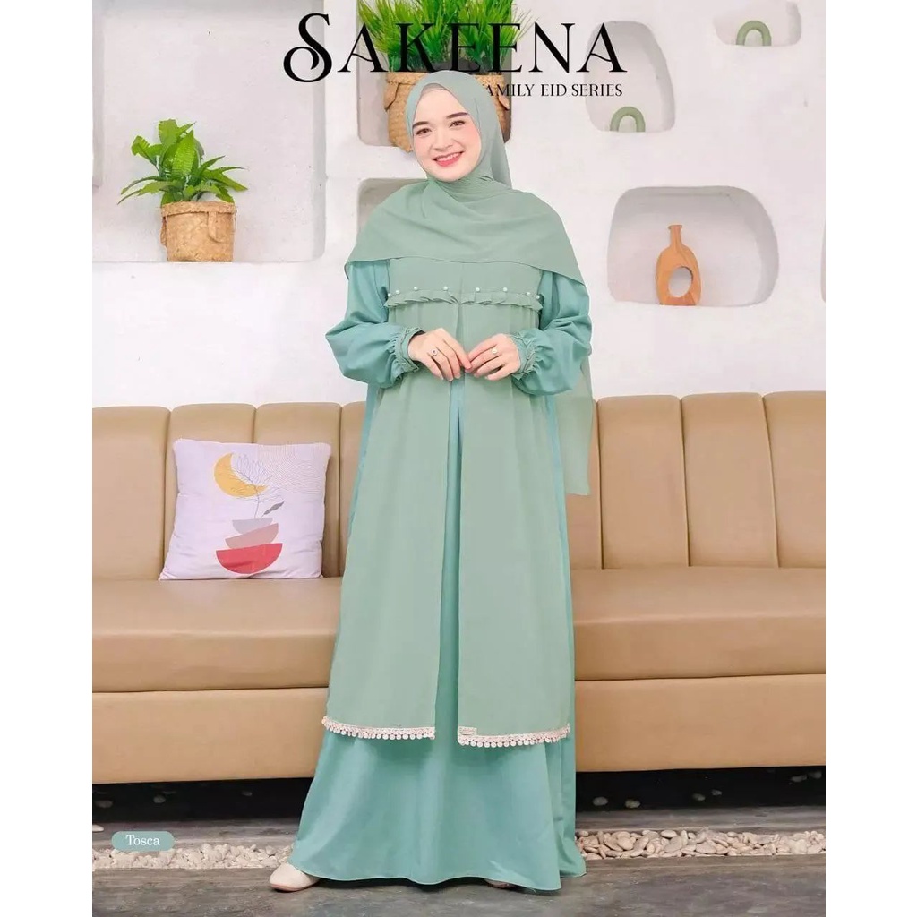 Sakeena Mom and Kids - gamis couple ibu anak / gamis couple /gamis couple keluarga terbaru 2023 lebaran / gamis couple keluarga / gamis couple ibu anak perempuan / baju couple ibu anak perempuan / baju couple lebaran / baju copel anak ibu / baju copel