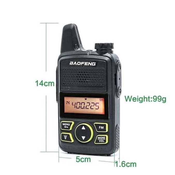 HT Baofeng Mini T1 single band UHF 20 Channel Garansi 1 Tahun Walkie talkie | Boafeng BF-T1 BFT1 handy talky radio Bofeng