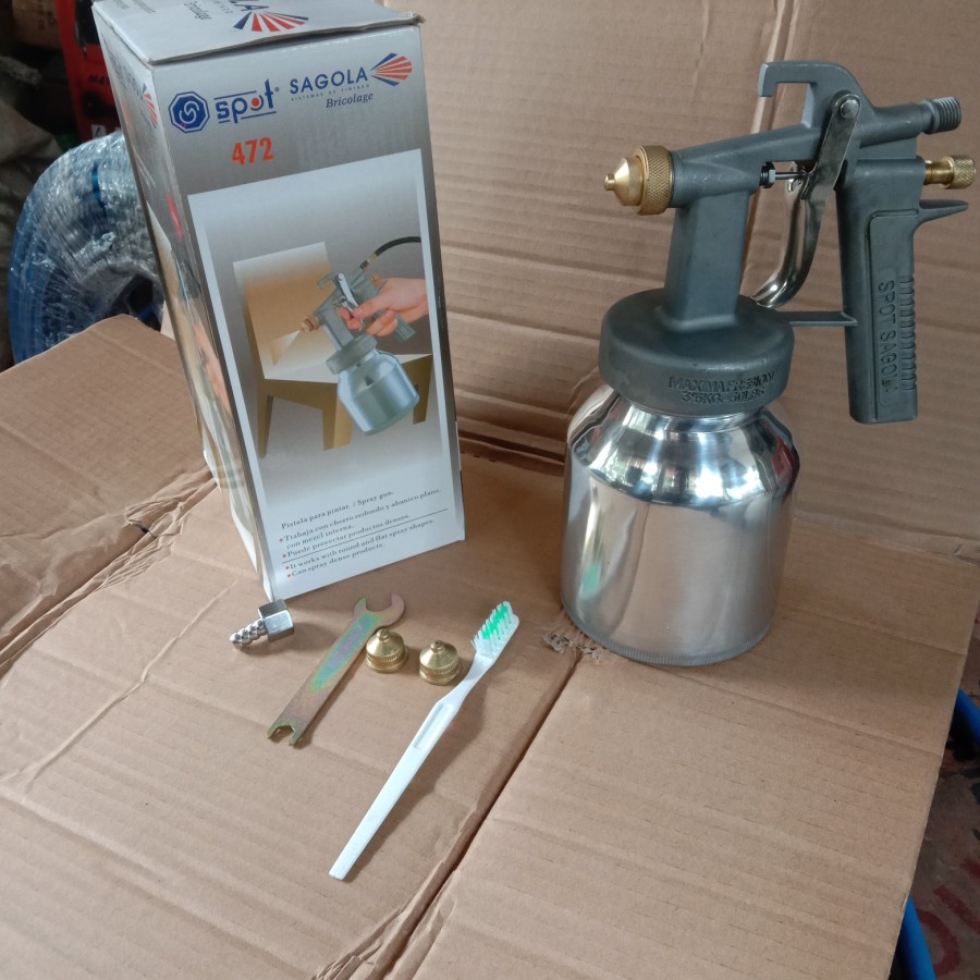 SGL SAGOLA | Spray Gun Tabung Bawah 472-S | Alat Semprot Cat