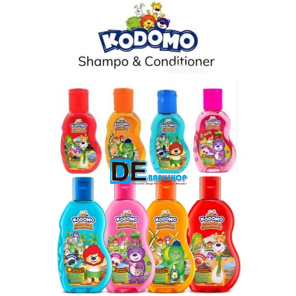 KODOMO Shampo &amp; Conditioner Gel Kids Botol / 100ml / 45ml