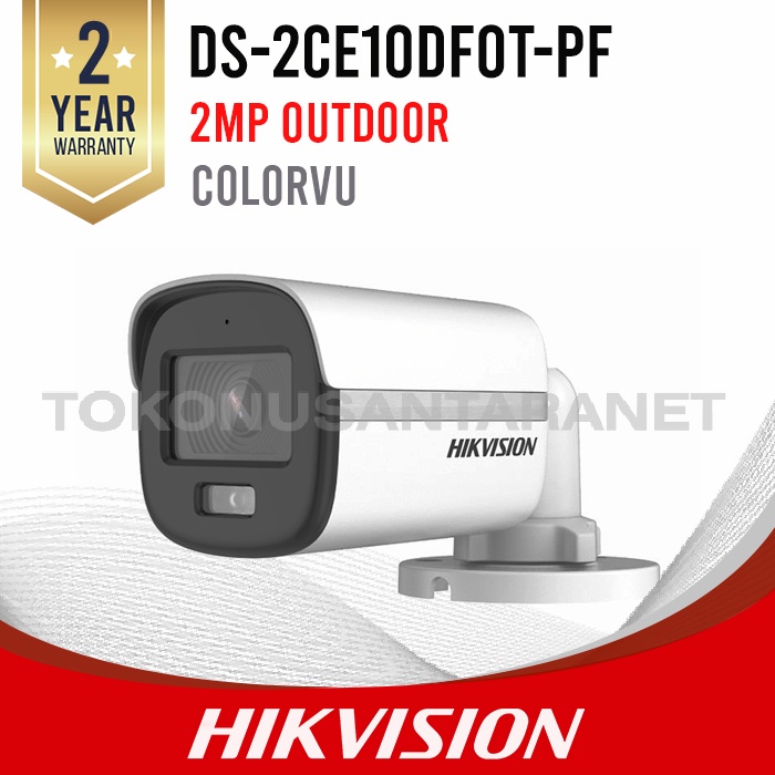 DS-2CE10DF0T-PF HIKVISION 2MP ColorVu Outdoor 4in1 Plastik