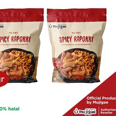

✩ PAKET ISI 2 - Mujigae Spicy Rapokki / Ramen Topokki (350gr) / Tteokbokki instan / Mie Instan Korea ➬