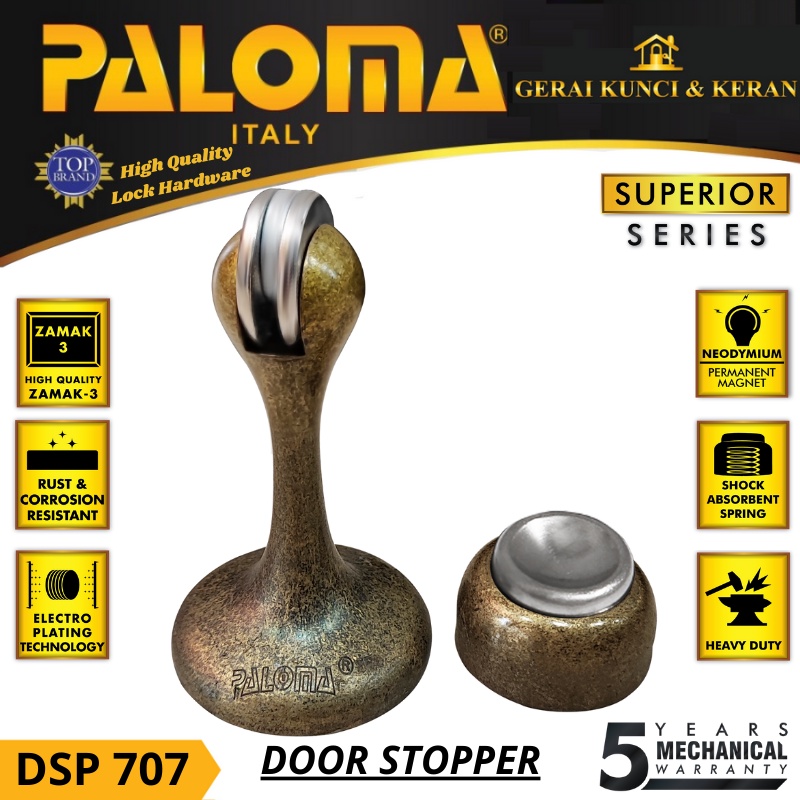 DOOR STOPPER PALOMA DSP 707 Penahan Pintu   MAGNET RAB ANTIQUE