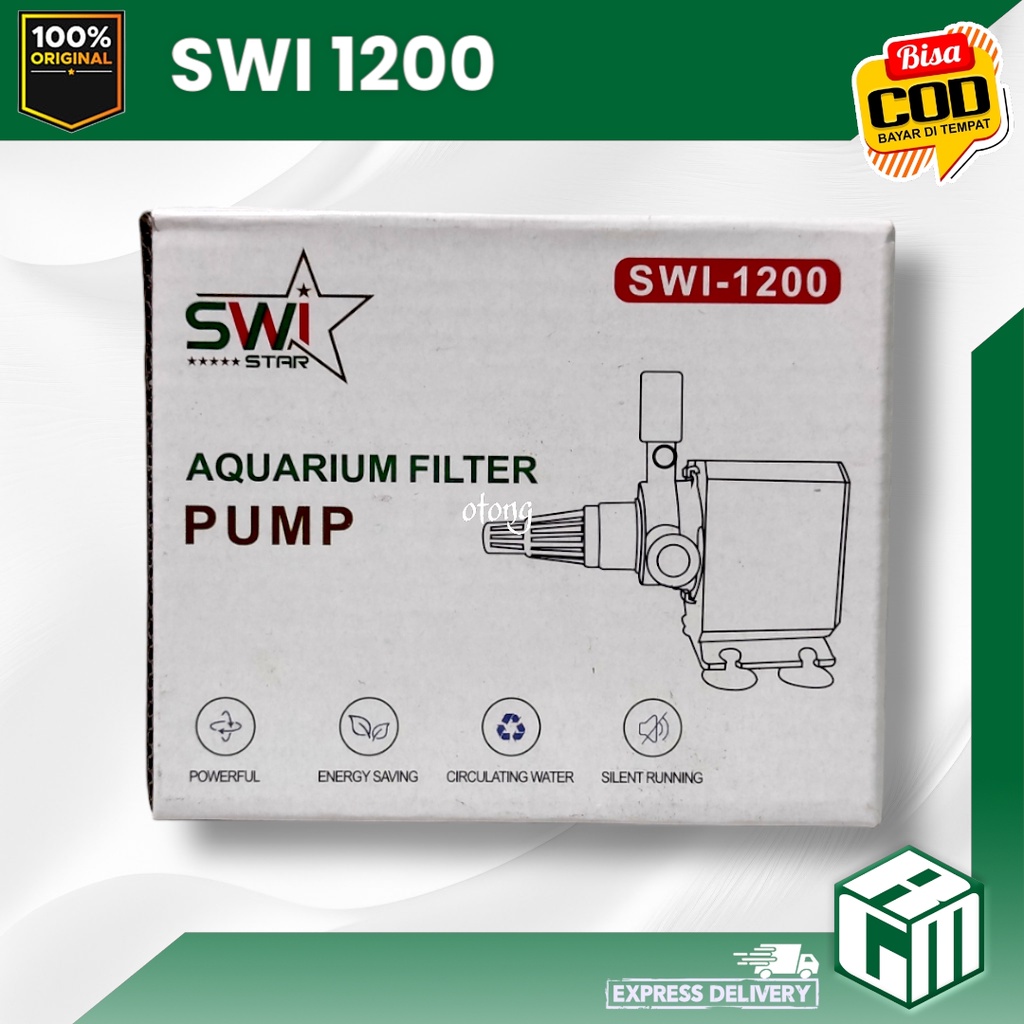 SWI STAR 1200 SWI1200 mesin pompa air POWER HEAD celup aquarium aquascape