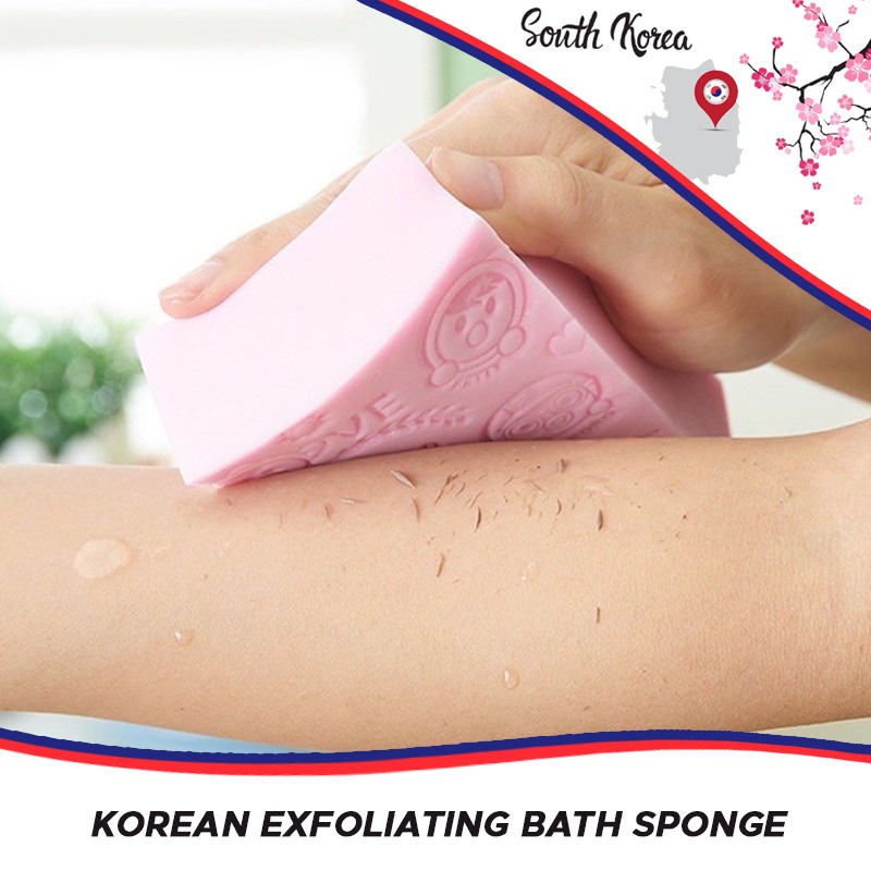SPONS PEMBERSIH DAKI KOREA / KOREAN EXFOLIATING BATH SPONGE