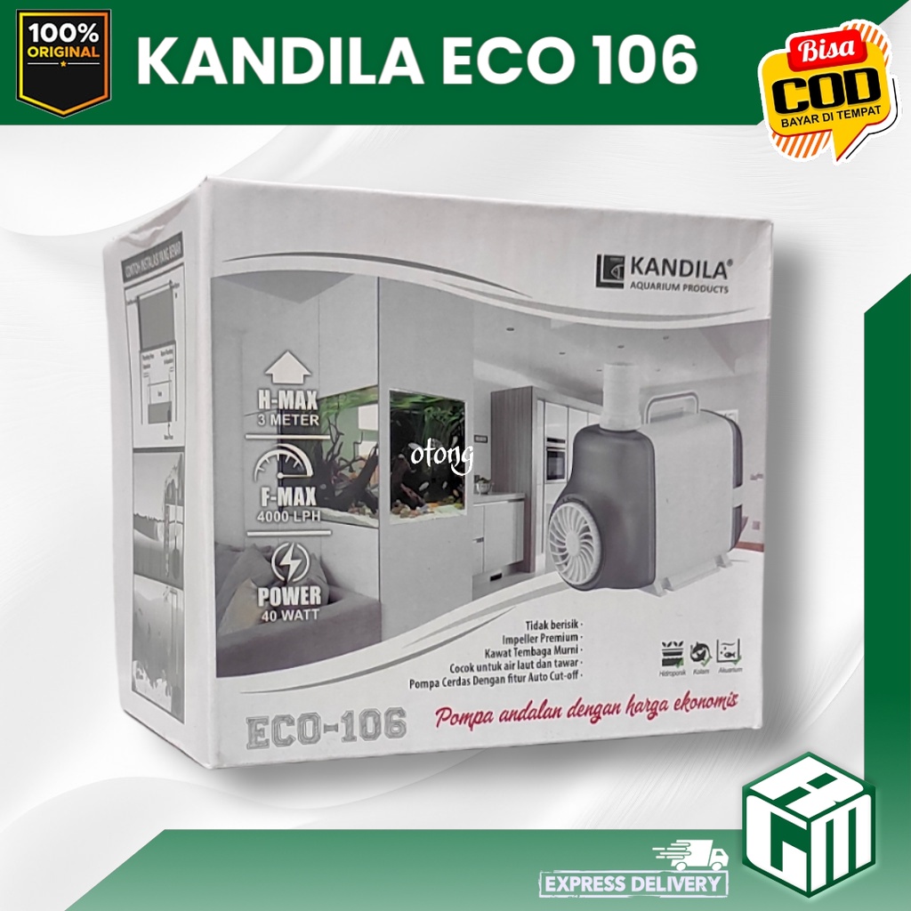 KANDILA ECO 106 ECO106 LOW WATT MESIN POMPA CELUP POWER HEAD AQUARIUM