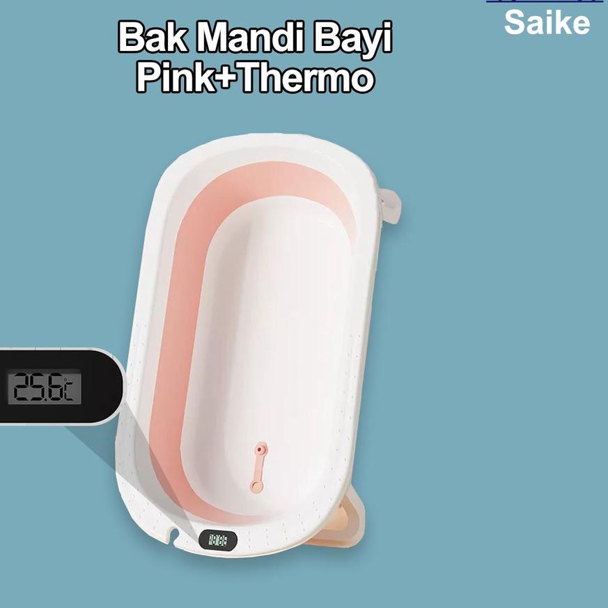 ✼ Bak Mandi Bayi Portable Bak Mandi Bayi Lipat Bak Mandi Bayi Thermometer Bak Mandi Bayi Murah ♛