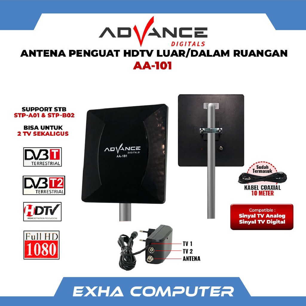 Advance Antena TV Digital Indoor Outdoor AA-101