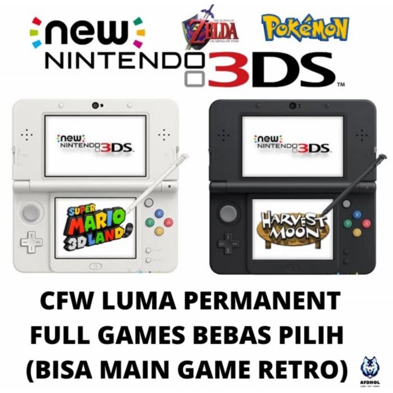 NINTENDO NEW 3DS REGULAR CFW LUMA PERMANENT MEMORY 128GB FULL GAME XL LL NDS LITE NDSI DSI NEW 3DS 2DS XL LL CONSOLE PERMAINAN ANAK GAME RETRO NINTENDO NEW 3DS XL LL 3DSXL 2DSXL NEW3DSXL NEW3DS MURAH TWILIGHT MENU NINTENDO GAMEBOY ADVANCE SP 3DS