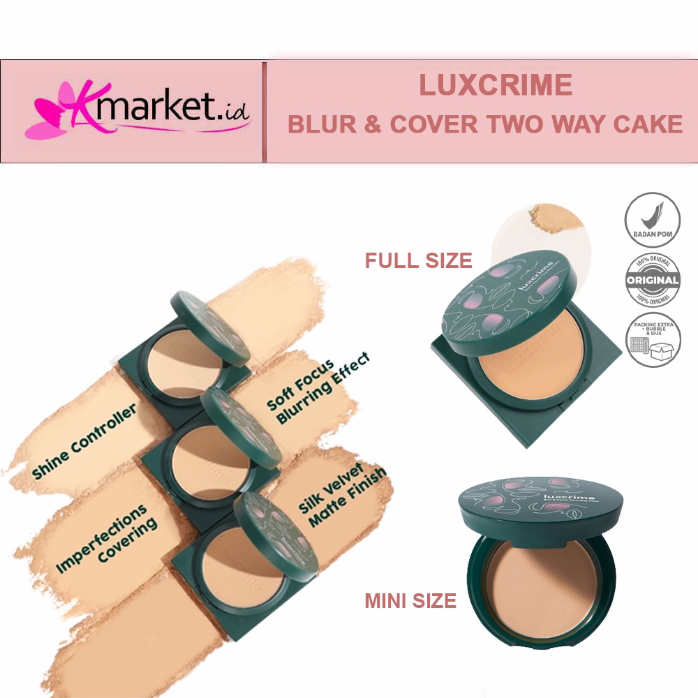 LUXCRIME BLUR AND COVER TWO WAY CAKE