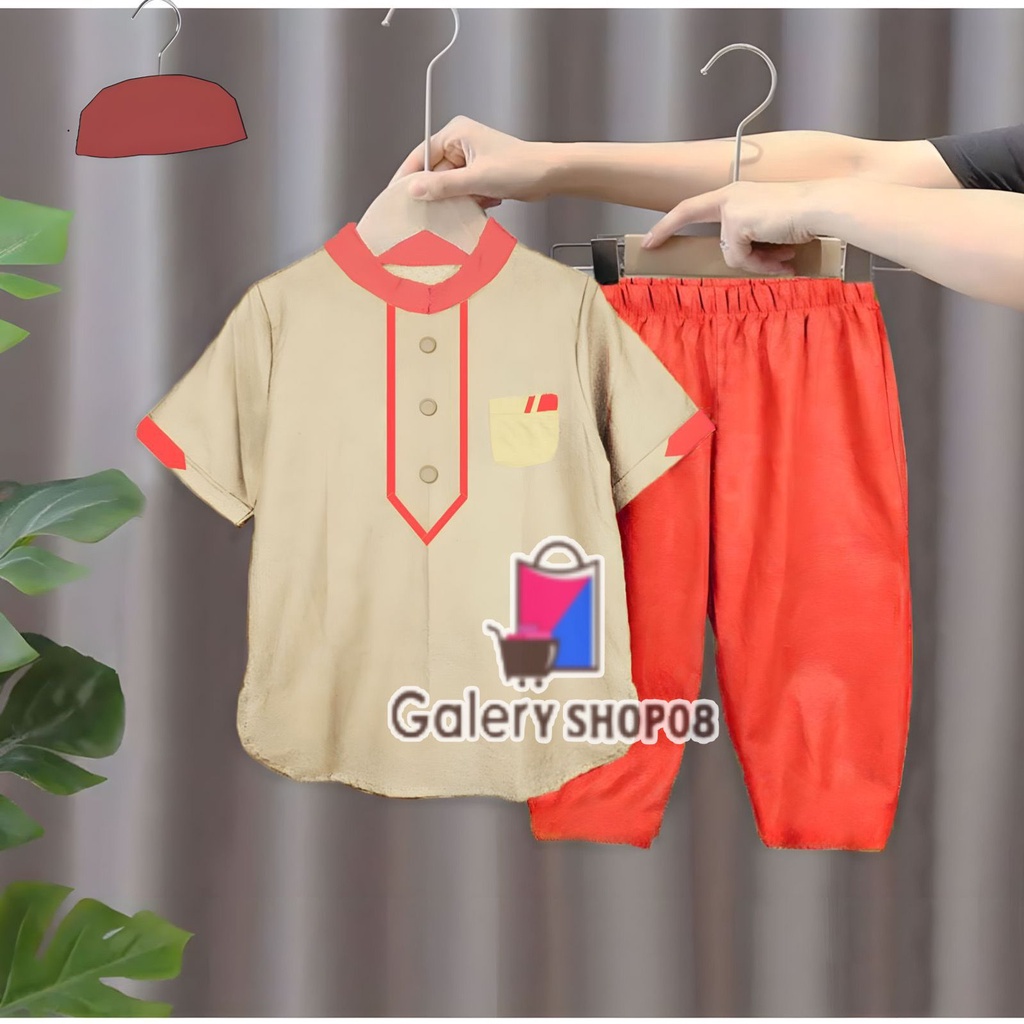 setelan koko gamis polos anak/setelan baju koko anak muslim 1-10 tahun terbaru dan terlaris/pakaian muslim anak laki laki / baju koko bayi laki laki/pakaian muslim bayi laki laki