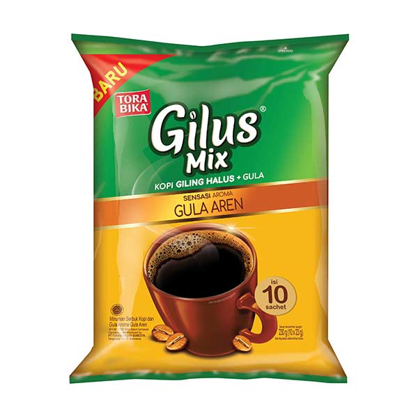 

TORABIKA GILUS MIX GULA AREN 10 PCS X 23 GR - KOPI