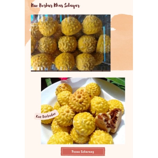

Kue Berbudur Khas Selayar (isi kenari)
